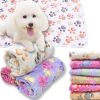 Soft and Fluffy High Quality Pet Blanket Cute Cartoon Pattern Pet Mat Warm and Comfortable Blanket for Cat and Dogs Pet Supplies - Purple - middle pup