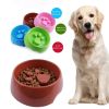 Pet Supplies Dogs Cats Cute Anti-choke Bowl Slow Food Bowl Thickened Plastic Bowl Pet Single Bowl Obesity Prevention Puzzle Bowl - Pink