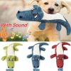 Dog Toys For Small Large Dogs Animal Shape Plush Pet Puppy Squeaky Chews Bite Resistant Cleaning Teeth Toy Pets Accessories #P5 - Green