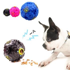 Pet Dog Squeaker Missing Food Ball Squeak Puppy Big Dog Puzzle Training Toys for Dogs French Bulldog Pug Balls Pets Accessories - blue - 9.5cm