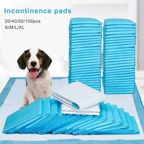 Pet Training 1 Bag Pads Super Absorbent Pet Diaper Disposable Healthy Nappy Mat Pet Dog Leak-proof Pee Pads with Quick-dry Surface - Blue - 20pcs 60x9