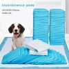 Pet Training 1 Bag Pads Super Absorbent Pet Diaper Disposable Healthy Nappy Mat Pet Dog Leak-proof Pee Pads with Quick-dry Surface - Blue - 50pcs 45x6