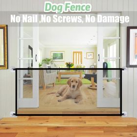 Pet Dog Gate Qiao Net Dog Fence Pet Barrier Fence Suitable For Indoor Safety Pet Dog Gate Safety Fence Pet Supplies Direct Sales - yellow - 180cm