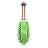 Food Dispenser Puppy Chewing Training Squeaky Leakage Ball Teething Toy Puzzle Dog Molars Clean Teeth Bite-Resistant Bouncy Ball Rubber Ball - Green