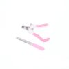 Stainless Steel Dog Nail Clippers and Trimmer with Safety Guard and Nail Grind File Large Dog Cat Rabbit Bird Nail Scissor Pet Grooming - pink