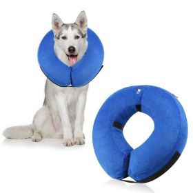 Soft Dog Cone Collar for After Surgery - Inflatable Dog Neck Donut Collar - Elizabethan Collar for Dogs Recovery - CQLQ10 American flag - M