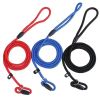 Durable Dog Slip Rope Leash With Strong Slip Lead; Adjustable Pet Slipknot Nylon Leash For Dogs - Black - M - Diameter 0.8cm