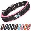 Pet dog collar; diving cloth reflective nylon collar; medium and large dog collar - Color ribbon: red - M 2.5*(38-48)CM