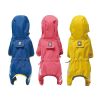 Small dog raincoat; body full surrounding; waterproof poncho pet clothes; with tow holes in the back - Lake blue - L (recommended weight 6-9 jin)