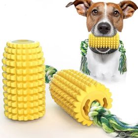 Hot Sale Corn Shape Puppy Chew Toy TPR Pet Dog Molar Toy Dog Interactive Toothbrush Toy - Yellow