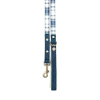 Swag Leash - Denim & Beige Plaid - Blue Plaid & Denim