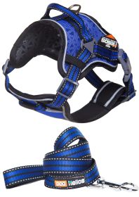 Helios Dog Chest Compression Pet Harness and Leash Combo - Medium - (HA6BLMD)