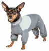 Dog Helios 'Tail Runner' Lightweight 4-Way-Stretch Breathable Full Bodied Performance Dog Track Suit - Grey - X-Large