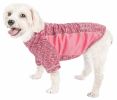 Pet Life Active 'Warf Speed' Heathered Ultra-Stretch Sporty Performance Dog T-Shirt - Pink - X-Large