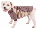 Pet Life Active 'Barko Pawlo' Relax-Stretch Wick-Proof Performance Dog Polo T-Shirt - Brown - X-Large