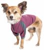 Dog Helios 'Eboneflow' Mediumweight 4-Way-Stretch Flexible And Breathable Performance Dog Yoga T-Shirt - Purple - X-Large