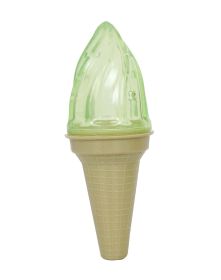 Pet Life Ice Cream Cone Cooling 'Lick And Gnaw' Water Fillable And Freezable Rubberized Dog Chew And Teether Toy - Green