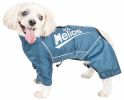 Dog Helios 'Hurricanine' Waterproof And Reflective Full Body Dog Coat Jacket W/ Heat Reflective Technology - Blue - Small