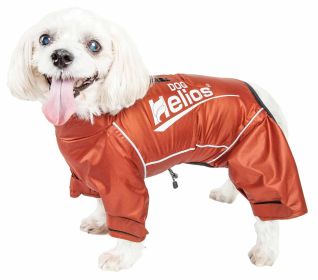 Dog Helios 'Hurricanine' Waterproof And Reflective Full Body Dog Coat Jacket W/ Heat Reflective Technology - Orange - X-Large