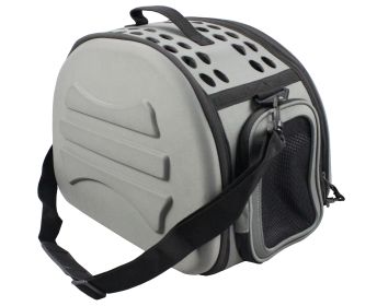 Narrow Shelled Lightweight Collapsible Military Grade Transportable Designer Pet Carrier - B52DGYMD