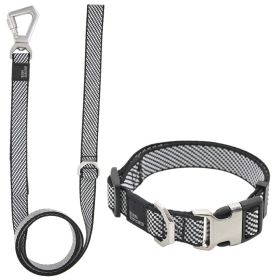 Pet Life 'Escapade' Outdoor Series 2-in-1 Convertible Dog Leash and Collar - Grey - Small