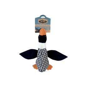 Dr. Pol Plush Squawking Plaid Duck, Black - Dr. Pol