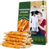 Dog Sticks Wrapped with Chicken & Pet Natural Chew Treats Grain Free Organic Meat & Human Grade Dried Snacks in Bulk for Training Small & Large Dogs -