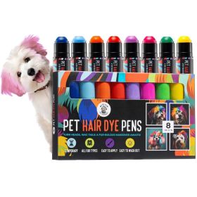 Dog Hair Dye 8 Color Dog Safe Hair Dye Non Toxic & Temporary Pet Hair Dye for Dogs - Willow Pet Products