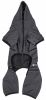 Pet Life Active 'Pawsterity' Heathered Performance 4-Way Stretch Two-Toned Full Bodied Hoodie - Black - X-Large