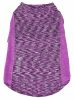 Pet Life Active 'Warf Speed' Heathered Ultra-Stretch Sporty Performance Dog T-Shirt - Purple - Large