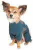 Dog Helios 'Rufflex' Mediumweight 4-Way-Stretch Breathable Full Bodied Performance Dog Warmup Track Suit - Blue - X-Small