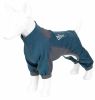 Dog Helios 'Rufflex' Mediumweight 4-Way-Stretch Breathable Full Bodied Performance Dog Warmup Track Suit - Blue - Medium