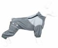 Dog Helios 'Tail Runner' Lightweight 4-Way-Stretch Breathable Full Bodied Performance Dog Track Suit - Grey - Small