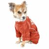 Dog Helios 'Hurricanine' Waterproof And Reflective Full Body Dog Coat Jacket W/ Heat Reflective Technology - Orange - Small