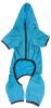 Pet Life Active 'Pawsterity' Heathered Performance 4-Way Stretch Two-Toned Full Bodied Hoodie - Blue - X-Large