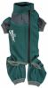 Dog Helios 'Rufflex' Mediumweight 4-Way-Stretch Breathable Full Bodied Performance Dog Warmup Track Suit - Green - Large