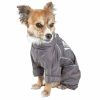 Dog Helios 'Hurricanine' Waterproof And Reflective Full Body Dog Coat Jacket W/ Heat Reflective Technology - Grey - Small