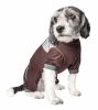 Dog Helios 'Tail Runner' Lightweight 4-Way-Stretch Breathable Full Bodied Performance Dog Track Suit - Brown - Small