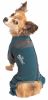 Dog Helios 'Rufflex' Mediumweight 4-Way-Stretch Breathable Full Bodied Performance Dog Warmup Track Suit - Blue - X-Small