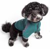 Dog Helios 'Eboneflow' Mediumweight 4-Way-Stretch Flexible And Breathable Performance Dog Yoga T-Shirt - Green - X-Small