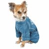 Dog Helios 'Hurricanine' Waterproof And Reflective Full Body Dog Coat Jacket W/ Heat Reflective Technology - Blue - Small