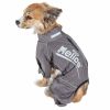 Dog Helios 'Hurricanine' Waterproof And Reflective Full Body Dog Coat Jacket W/ Heat Reflective Technology - Grey - Medium