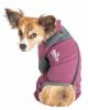 Dog Helios 'Rufflex' Mediumweight 4-Way-Stretch Breathable Full Bodied Performance Dog Warmup Track Suit - Pink - X-Large