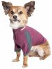 Dog Helios 'Eboneflow' Mediumweight 4-Way-Stretch Flexible And Breathable Performance Dog Yoga T-Shirt - Purple - X-Large