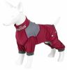 Dog Helios 'Tail Runner' Lightweight 4-Way-Stretch Breathable Full Bodied Performance Dog Track Suit - Red - Small