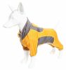 Pet Life Active 'Warm-Pup' Heathered Performance 4-Way Stretch Two-Toned Full Body Warm Up - Orange - Medium