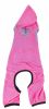 Pet Life Active 'Pawsterity' Heathered Performance 4-Way Stretch Two-Toned Full Bodied Hoodie - Pink - Large