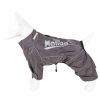 Dog Helios 'Hurricanine' Waterproof And Reflective Full Body Dog Coat Jacket W/ Heat Reflective Technology - Grey - Small