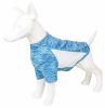 Pet Life Active 'Warf Speed' Heathered Ultra-Stretch Sporty Performance Dog T-Shirt - Blue - Small