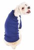 Pet Life Active 'Barko Pawlo' Relax-Stretch Wick-Proof Performance Dog Polo T-Shirt - Navy - Medium